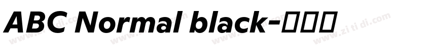 ABC Normal black字体转换